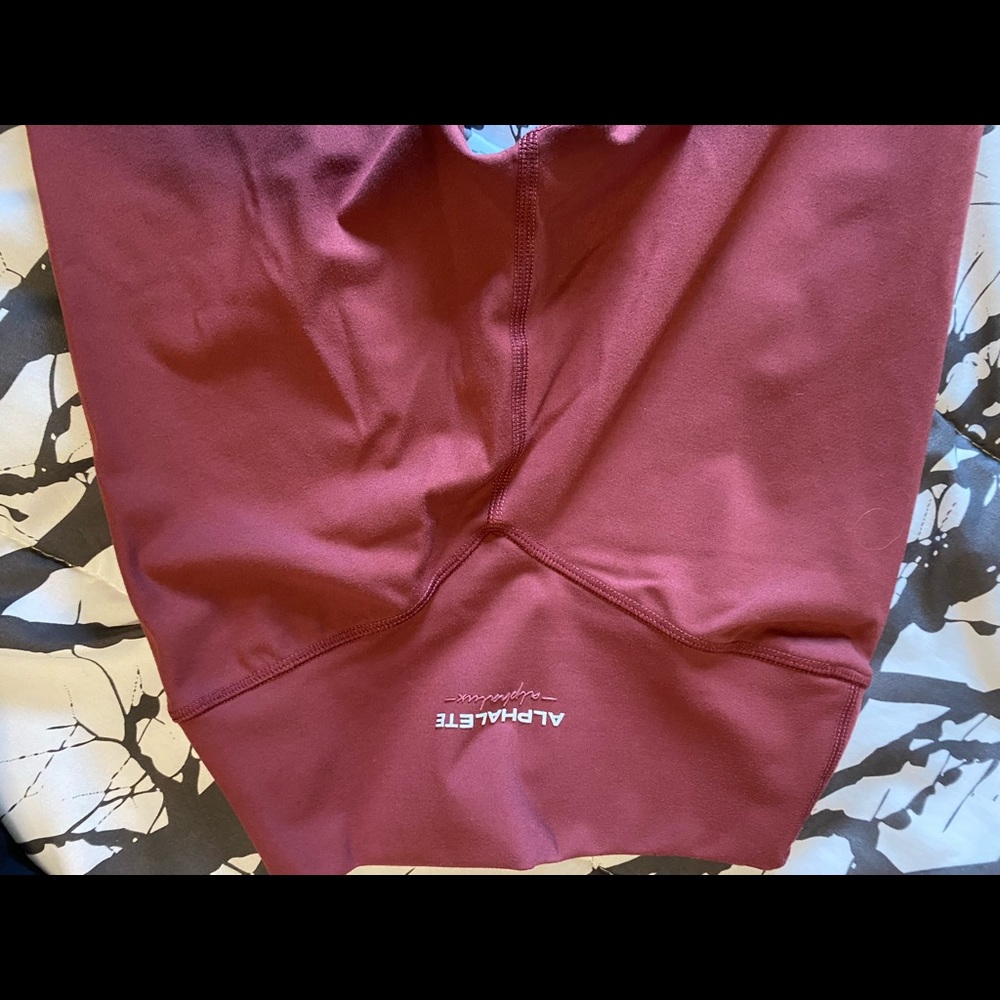 Alphalete Burgundy Leggings